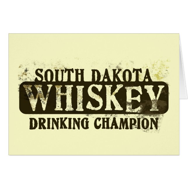 Champion potable de whiskey du Dakota du Sud (Devant horizontal)