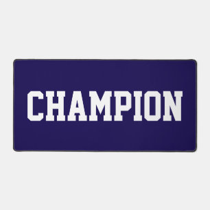 CHAMPION universitaire Texte blanc sur bleu marine
