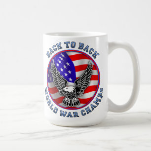 Champions du Monde de Guerre Back To Back Mug Drôl