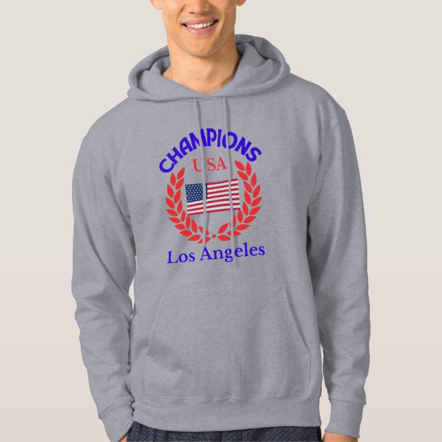 Champions Los Angeles drapeau Sweat - shirt à capu (Devant)
