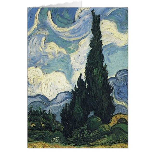 Champs de blé de Vincent van Gogh avec des cyprès (Devant)