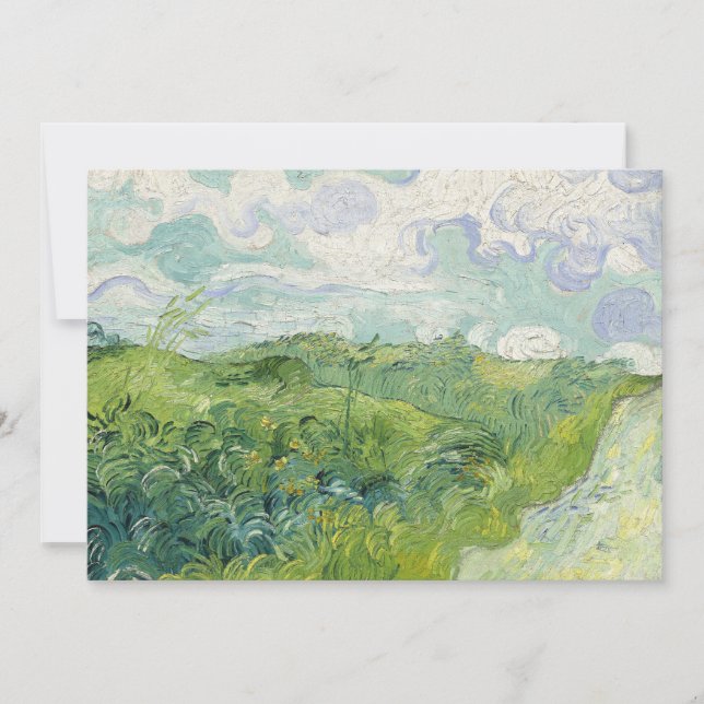 Champs de blé vert, Auvers | Vincent van Gogh (Devant)