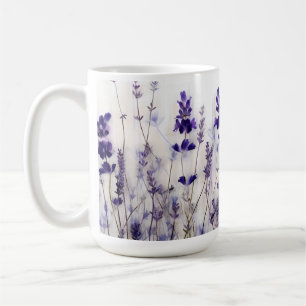Champs de lavande 15 oz de café Mug