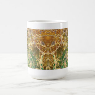 "Champs de tasse d'or et de lavande"