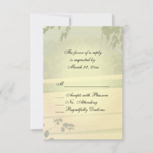 Champs d'été Mariage RSVP