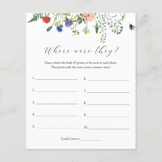 Champs fleurs sauvages et abeilles où étaient-ils  (Devant)