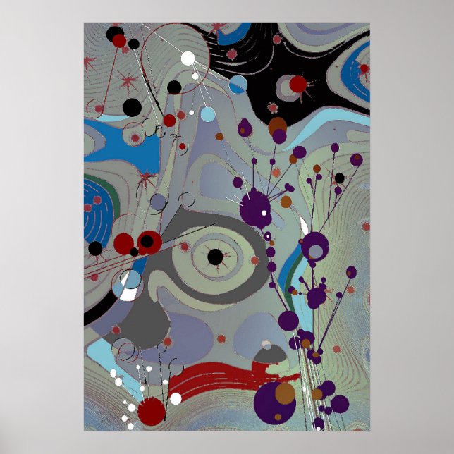 Champs - Poster Abstrait (Devant)
