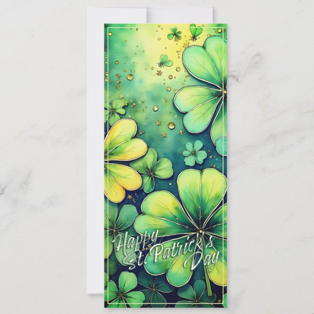 Chance à la Saint-Patrick - Trèfles aquarelle 🍀✨ (Devant)
