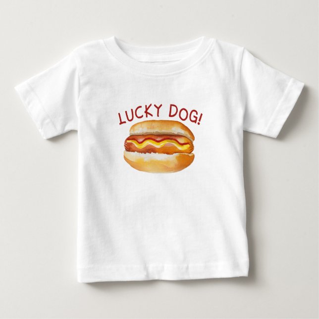 Chance Chien Chaud Birthday Baby T-Shirt - Cute Co (Devant)