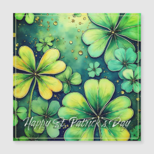 Chance de la Saint Patrick - Shamrocks d'aquarelle