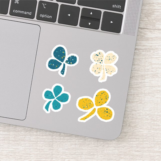 Chance Shamrock de trèfle Saint Patrick`s Sticker  (Détail)
