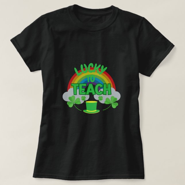 Chanceux d'enseigner – T-Shirt pour enseignants de (Design devant)