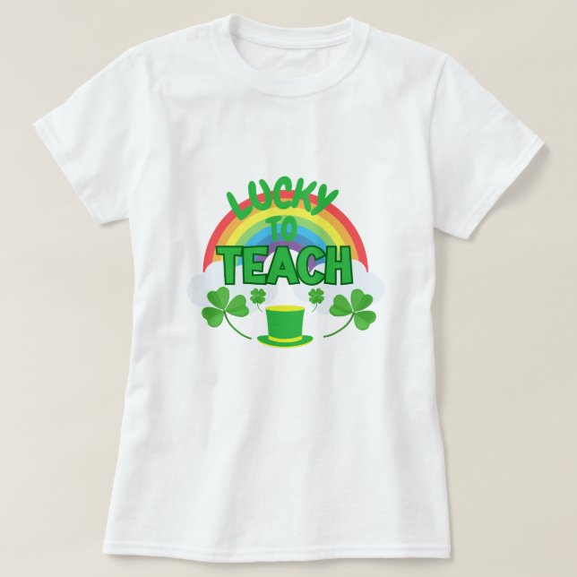 Chanceux d'enseigner – T-Shirt pour enseignants de (Design devant)