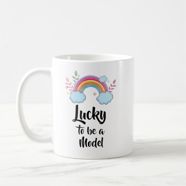 Chanceux d'être un mug de modèle (Gauche)