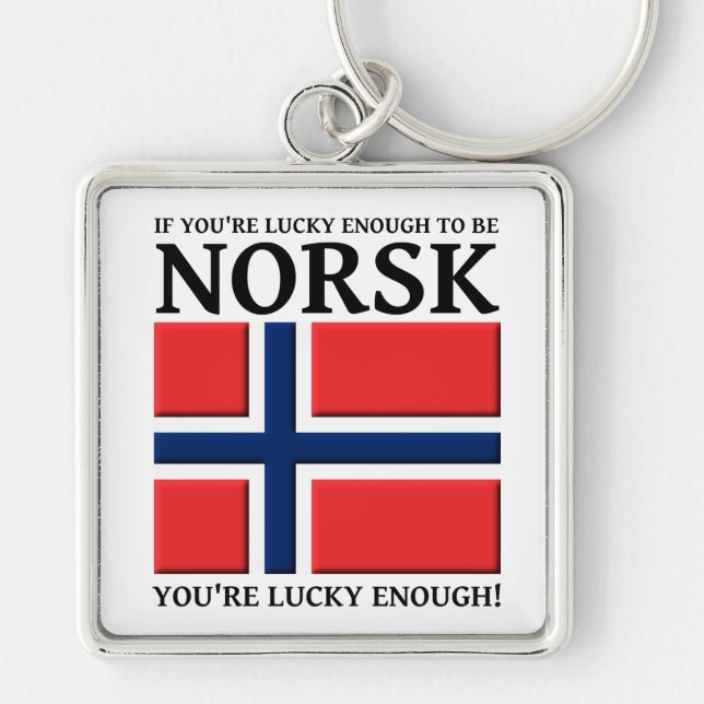 Chanceux d'être un porte-clés Norsk (Devant)