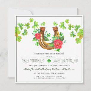 Chanceux en amour   Faire-part de mariage irlandai
