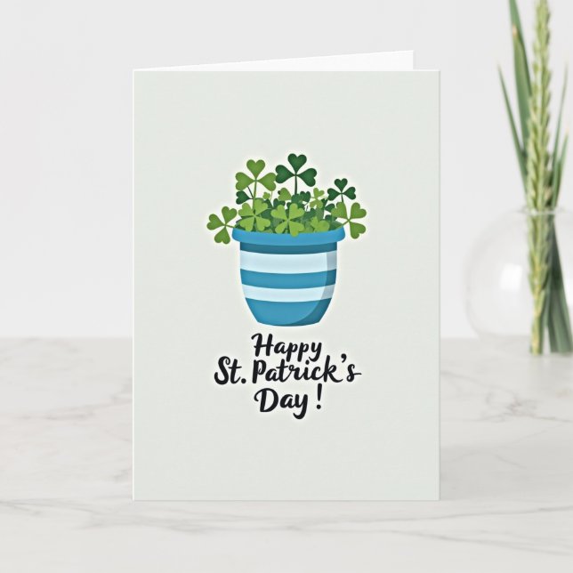 Chanceux Irlandais Carte St Patrick (Devant)