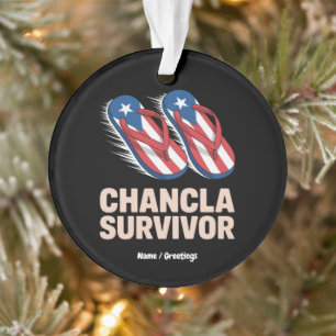 Chancla Survivor Funny Porto Rico Joke Gift
