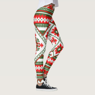 Chandail de Noël moche motif de vacances leggings
