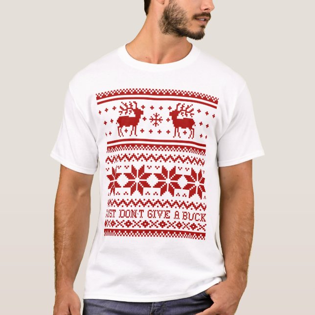 Chandail de Noël moche, T-shirt Rindeer (Devant)