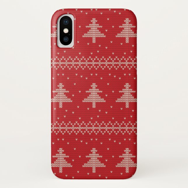 Chandail de Noël Snowflake coque iphone (Dos)