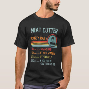 Chandail de viande Taux horaire T-shirt Rétro Titr