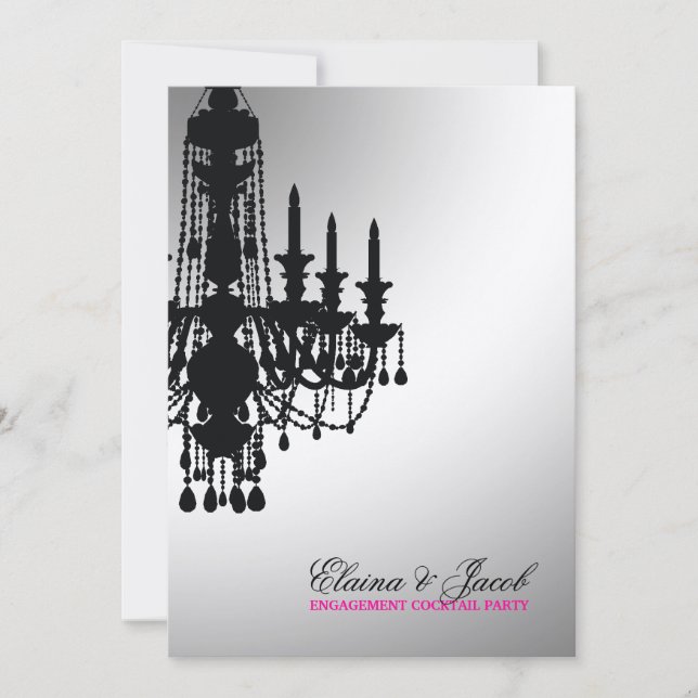 Chandelier 311-Glitz - Invitation Métallic Gold (Devant)