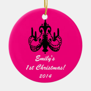 Chandelier de glam Chic Nom personnalisé Ornement