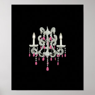Chandelier de nuit ~ 13.08X11 Affiche