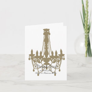 Chandelier doré Merci