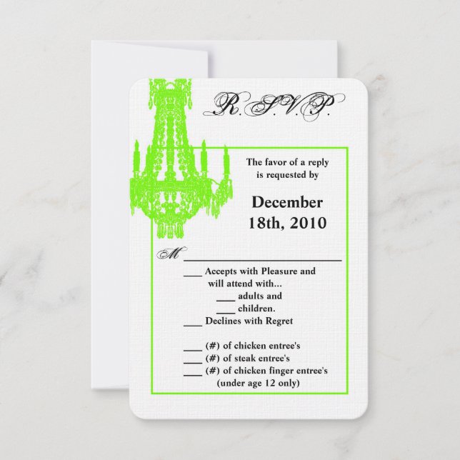 Chandelier en cristal de carte R.S.V.P. 3,5x5 Glit (Devant)