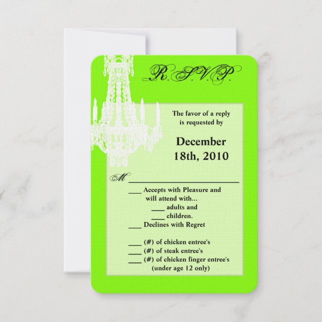 Chandelier en cristal de carte R.S.V.P. 3,5x5 Glit (Devant)