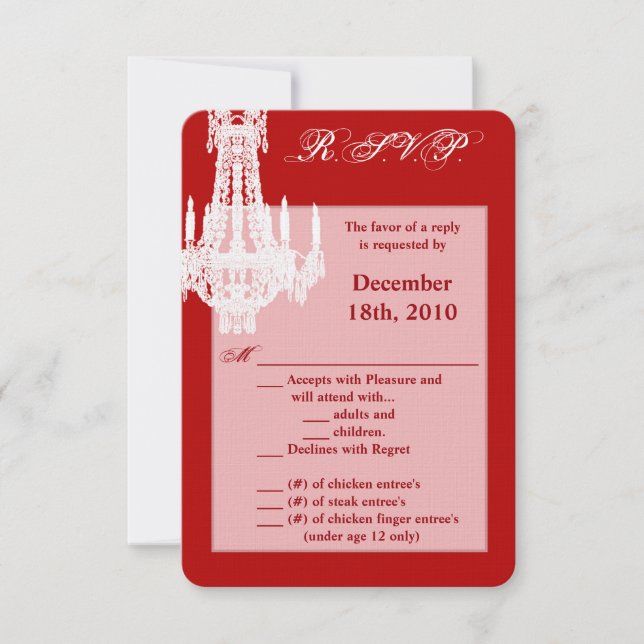 Chandelier en cristal de carte R.S.V.P. 3,5x5 Glit (Devant)