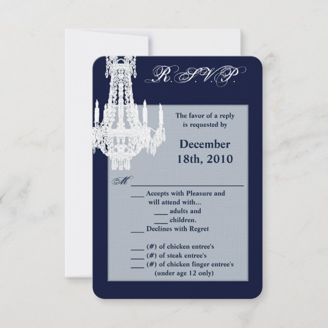 Chandelier en cristal de carte R.S.V.P. 3,5x5 Glit (Devant)