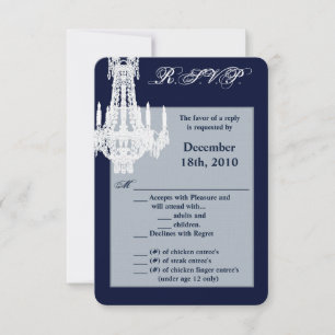 Chandelier en cristal de carte R.S.V.P. 3,5x5 Glit