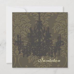 Chandelier, invitations de mariage