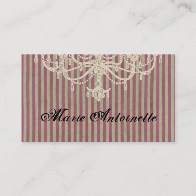 Chandelier Plaisir ~ Carte de visite (Devant)