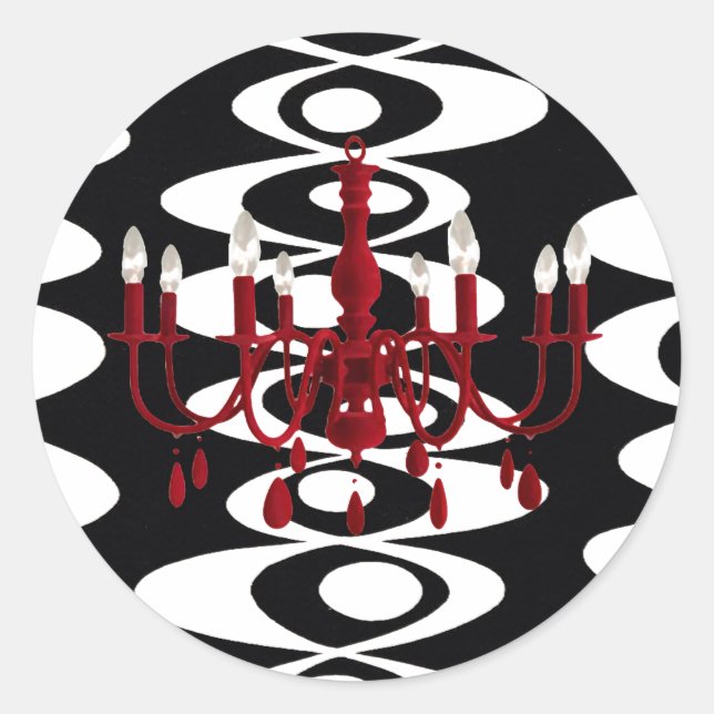 Chandelier rétro ~ Stickers (Devant)