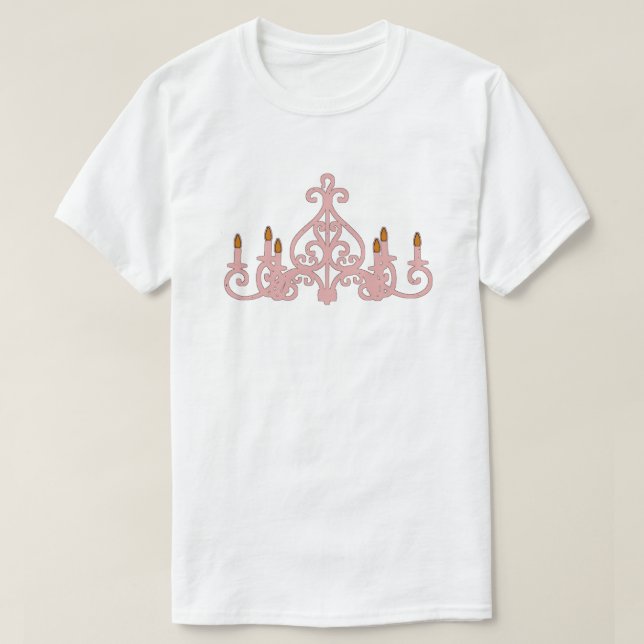 Chandelier rose ~ PLUS TAILLE jusqu'à 6x / tshirt (Design devant)