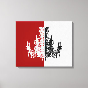 Chandeliers de coco ~ Toile enveloppée .75" Épais