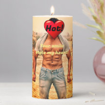 Chandelle Coeur Pillar pour un joli sourire