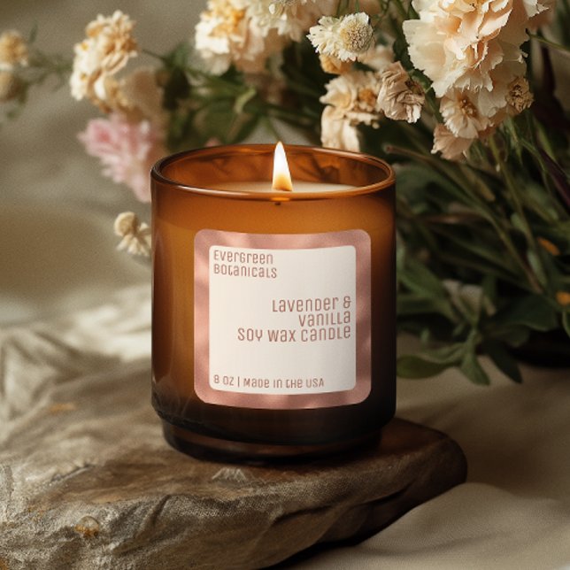 chandelle de luxe moderne étiquette blanc rose or  (Créateur téléchargé)