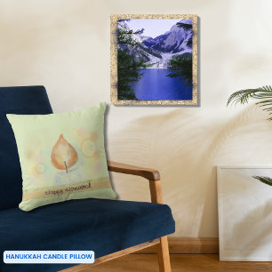 Chandelle Jaune Lumière Joyeux Oreiller Jaune Hano