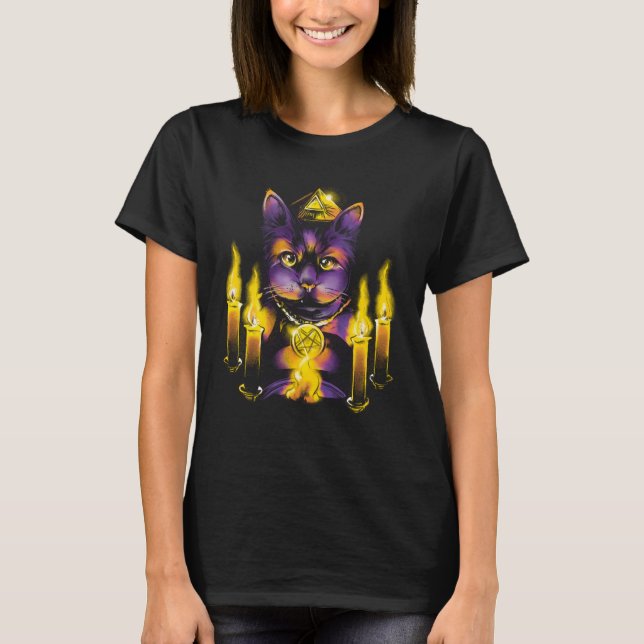 Chandelle Wiccan Magick T-Shirt (Devant)