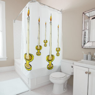 Chandelles de rideau de douche