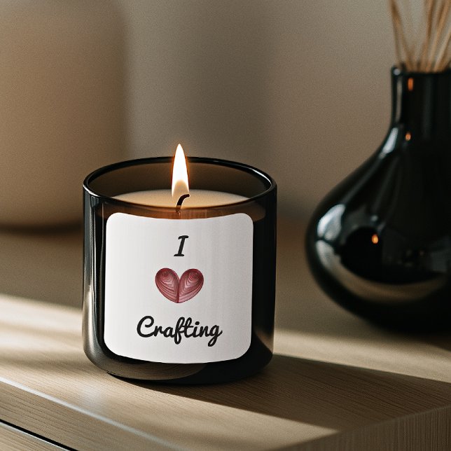 Change Crafting to Any Word 3-in Stickers Carrés (Créateur téléchargé)