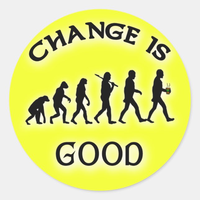 Change is Good Funny Tip Tip Stickers (Devant)