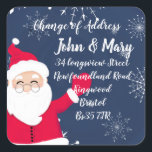 Change of Address Sticker christmas<br><div class="desc">Change of Address label Sticker CHRISTMAS designed by The Arty Apples Limited</div>