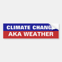 Changement climatique AKA Sticker pare-chocs météo