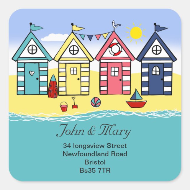 Changement d'adresse autocollant de la case de pla (Devant)